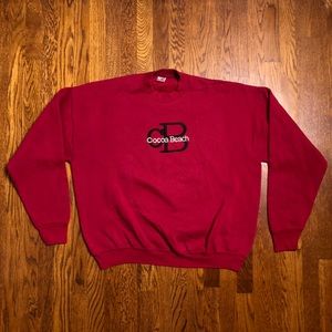 Cocoa Beach Maroon Vintage 90’s FOTL Crewneck XL